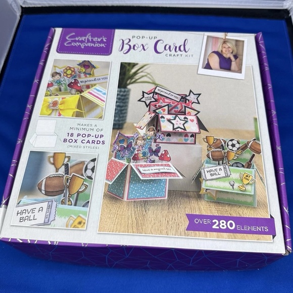 NEW Crafter’s Companion Pop Up Box Card Craft Kit Card Making Kit #24 Birthday - Picture 1 of 4
